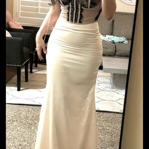 Lace see through top and mermaid skirt